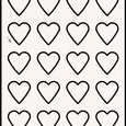 Heart Labels By The Sheet