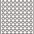Heart Labels By The Sheet