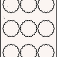 Scalloped Labels By The Sheet