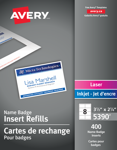  Name Badge Inserts
