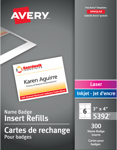  Name Badge Inserts