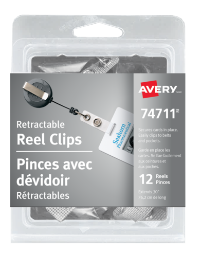 Avery® Retractable Reel Clip