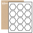 Hexagon Labels By The Sheet