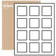 Square Labels By The Sheet