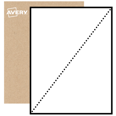 8-1/2 x 11 Printable Label - Back Slit - In a variety of materials | Avery