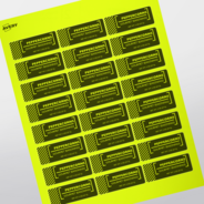 Étiquettes rectangulaires