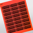 Professional Printed Rectangle Labels