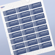 Professional Printed Rectangle Labels