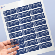 Professional Printed Rectangle Labels