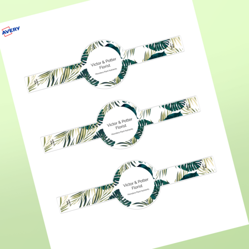Professional Printed Band Labels