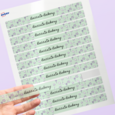 Professional Printed Rectangle Labels