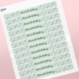 Professional Printed Rectangle Labels