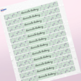 Professional Printed Rectangle Labels