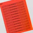 Professional Printed Rectangle Labels