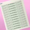 Professional Printed Rectangle Labels