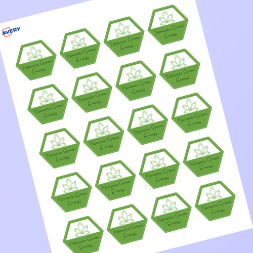 Étiquettes hexagonales