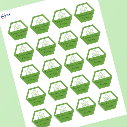 Étiquettes hexagonales