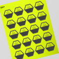 Professional Printed Hexagon Labels
