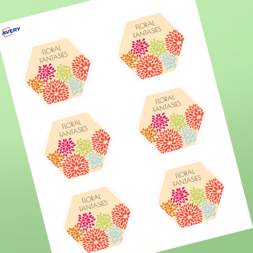 Étiquettes hexagonales