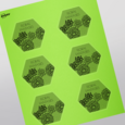 Étiquettes hexagonales
