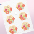 Étiquettes hexagonales