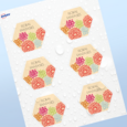 Étiquettes hexagonales