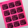 Professional Printed Arched Square Labels