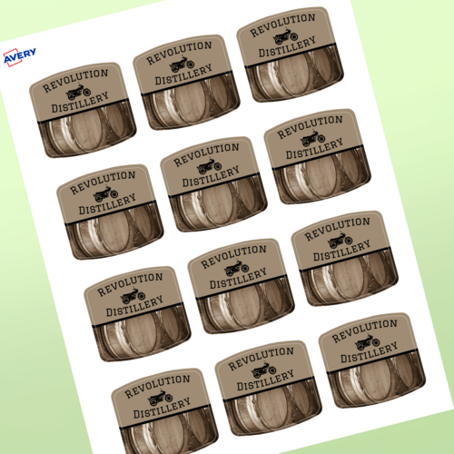 Professional Printed Arched Square Labels