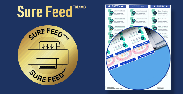 Avery Labels with Sure feed