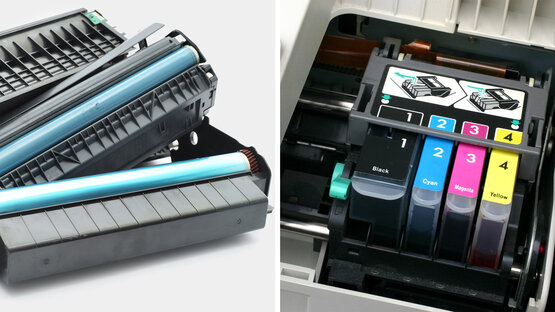 Étiquettes rectangulaires blanches pour différents types d’imprimantes