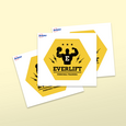 Professional Printed Hexagon Sticker