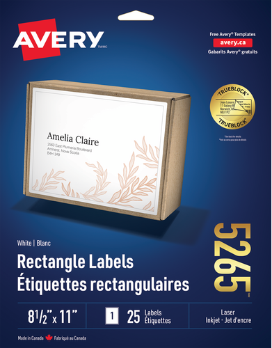 Avery® White Rectangle Labels