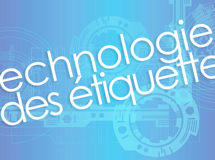 Technologie des étiquettes rectangulaires blanches