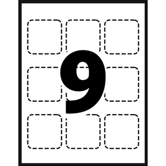 Avery&reg; Cartes d'affaires carrées à coupe nette  - Gabarit