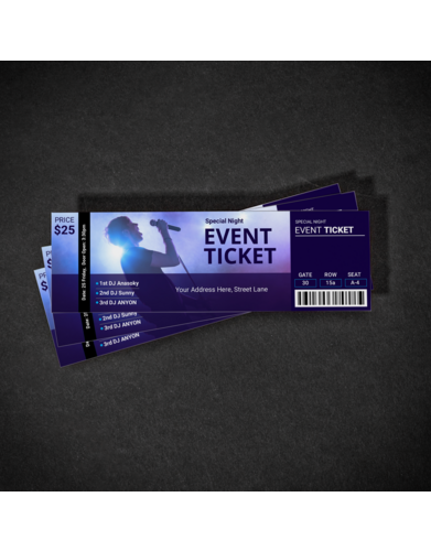 Professional Printed Ticket