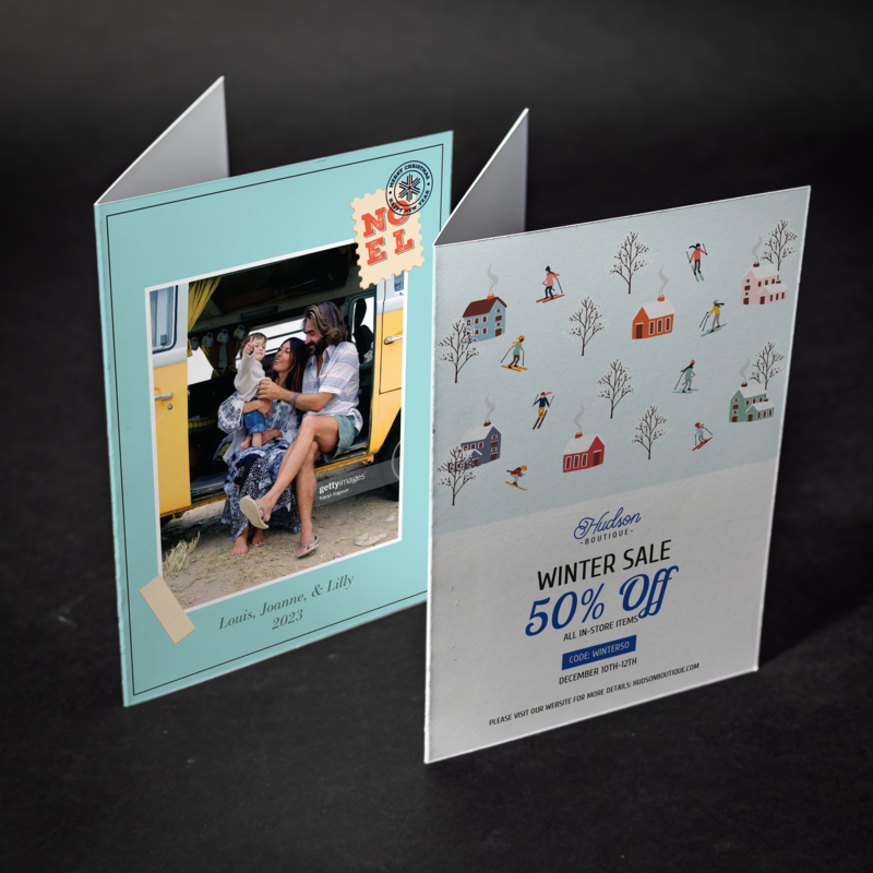 Custom Greeting Cards Printed Double Sided Portrait 7" X 5" | Avery