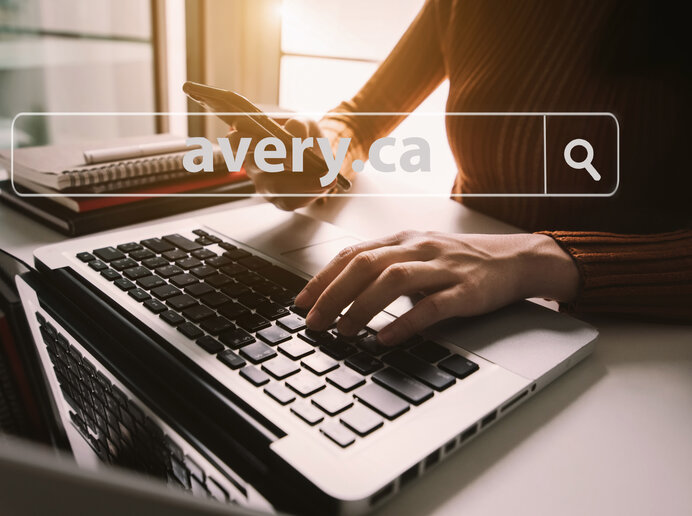 Shopping for Packaged Labels on Avery.ca