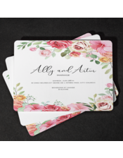 Cartes d'invitation imprimée professionnelle