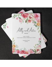 Cartes d'invitation imprimée professionnelle