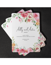 Cartes d'invitation imprimée professionnelle
