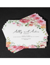 Cartes d'invitation imprimée professionnelle