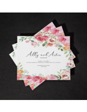 Cartes d'invitation imprimée professionnelle