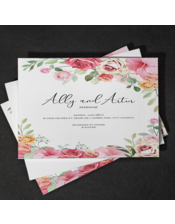 Cartes d'invitation imprimée professionnelle