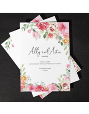 Cartes d'invitation imprimée professionnelle