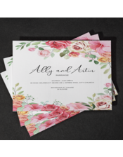Cartes d'invitation imprimée professionnelle