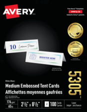  Medium Tent Cards