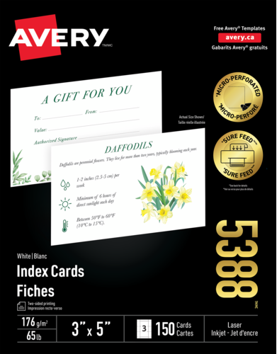 Avery® Index Cards 