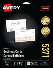  Business Cards with Sure Feed&trade; Technology