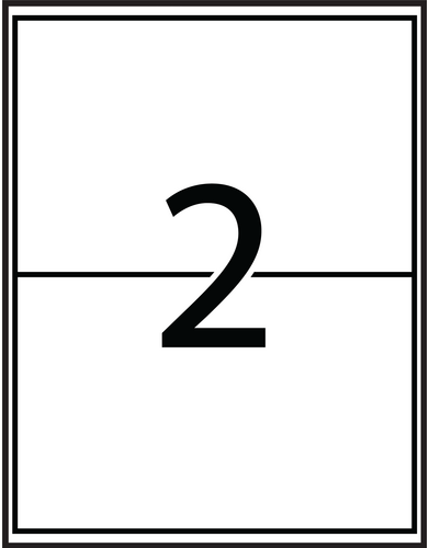 Kraft Rectangle Template