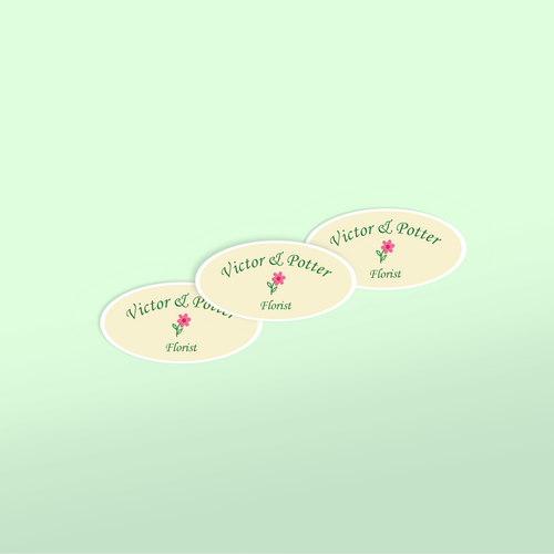 Professional Printed Oval Sticker